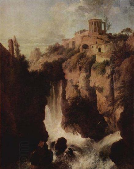 Christian Wilhelm Ernst Dietrich Wasserfalle in Tivoli. China oil painting art